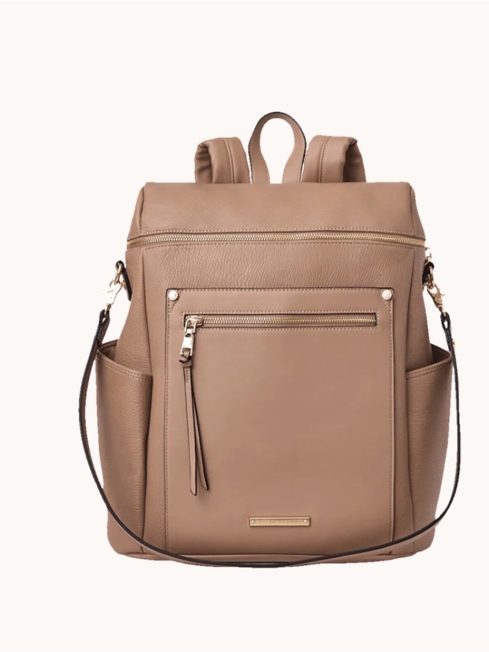 Poppy & Peonies Mocha Mousse Commuter Backpack